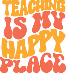 Teacher's Day Retro SVG Typography Design Vintage Text Art for Educators