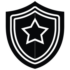 Social worker element isolated protective service icon on white backgrou