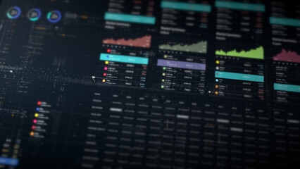 Dynamic data visuals for business info graphics, animated charts, and data-driven insights for a business meeting mock-up. Explore the world of trading, stock exchanges, and crypto