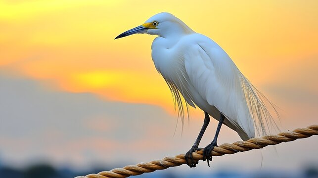 heron on a pier
