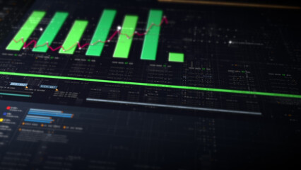 Dynamic data visuals for business info graphics, animated charts, and data-driven insights for a...