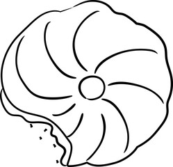 Green Tea Matcha Cookie Illustration