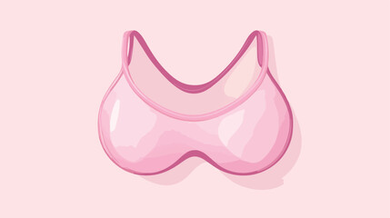 Breast Cancer Awareness Pink Bra Vector Illustration