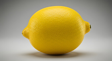 Fresh Yellow Lemon Isolated on White Background fruit
