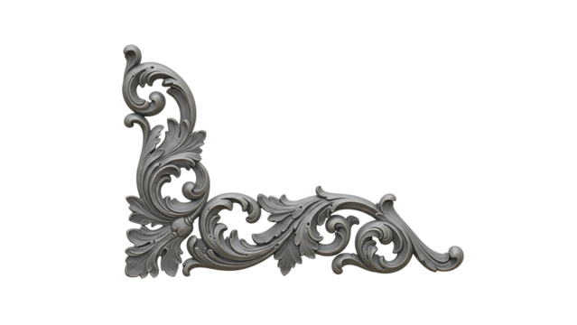 Sparking frame silver Decorate vintage baroque corner ornament retro pattern antique style acanthus. Decorative design element filigree calligraphy vector. You can use for wedding decoration