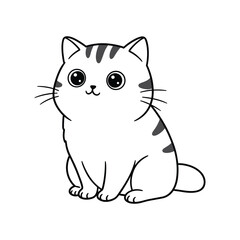 Love cat logo vector design. animal, pet friendly and cat lovers