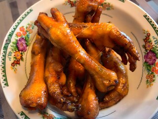 Stewed Chicken Feet in Savory Asian Sauce