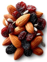 Mixed nuts and raisins