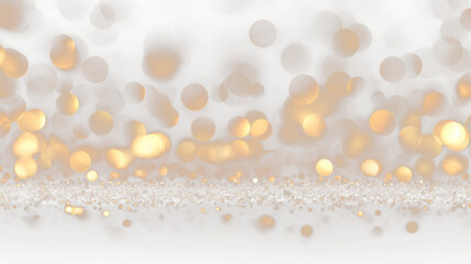 Golden Bokeh Light Background with Sparkles PNG. Stock royalty free

