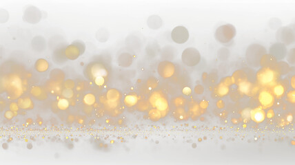 Golden Bokeh Light Background with Sparkles PNG. Stock royalty free

