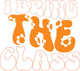 Teacher’s Day Retro SVG Typography Design – Vintage, Groovy, 70s Style PNG Cut File