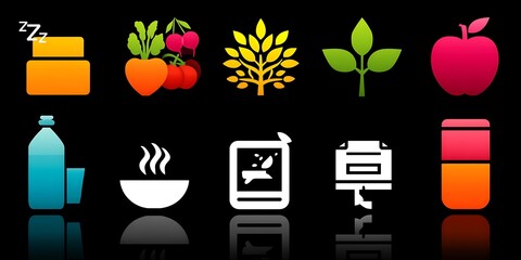 Healthy lifestyle icons (1)