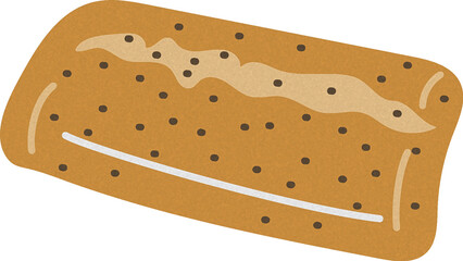 Ciabatta Watercolor Style Illustration