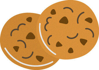 Cookies Watercolor Style Illustration