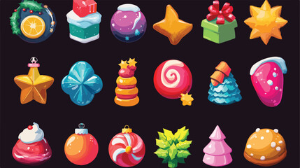 Festive Christmas Icons Bundle for Holiday Celebrations and Decorations