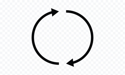 Arrows Repeat icon set. Long rotation and repeat vector symbol. Exchange and replace sign. Reverse and recycle&nbsp;icon&nbsp;in&nbsp;eps&nbsp;10.