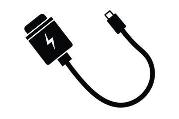 charging cable vector icon