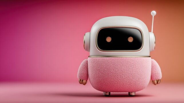 Cute Robot Toy Gadget with Animated Features for Tech Enthusiasts
