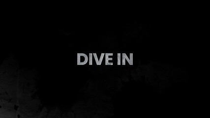 Dive In – Bold 4K 3D Text Animation for Engaging Marketing Videos