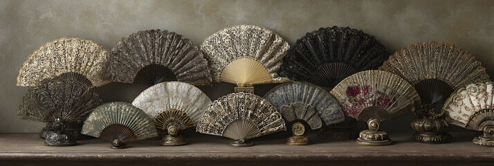 Nostalgic Elegance: A Collection of Exquisite Vintage Fans