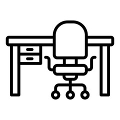 Desk Chair Icon
