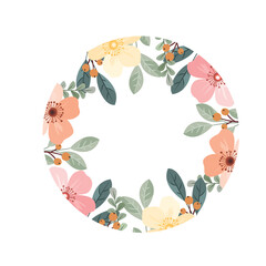 Rustic Wildflower Wedding Bouquet Illustration