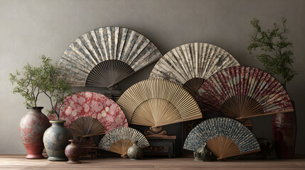 Nostalgic Elegance: A Collection of Exquisite Vintage Fans