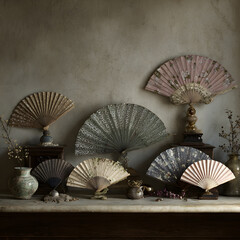Nostalgic Elegance: A Collection of Exquisite Vintage Fans