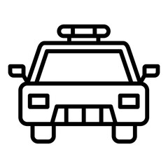 Obraz premium Police Car Icon