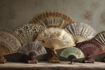Nostalgic Elegance: A Collection of Exquisite Vintage Fans