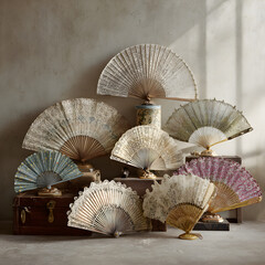 Nostalgic Elegance: A Collection of Exquisite Vintage Fans