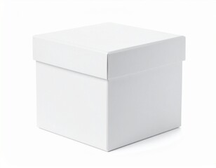 white box on white background