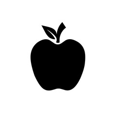 apple fruit icon vector template illustration logo design. apple icon illustration in flat style.