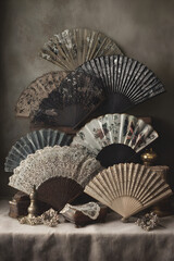 Nostalgic Elegance: A Collection of Exquisite Vintage Fans
