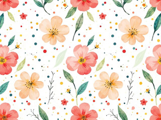 seamless pattern with flowers