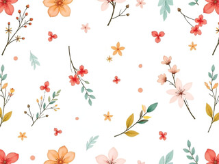 seamless background with autumn leaves