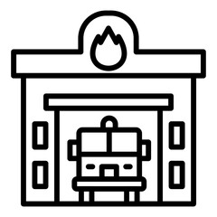 Firefighter Garage Icon