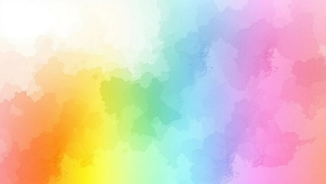 Heller Aquarellverlauf in zarten Regenbogenfarben. Sanfter Farbverlauf perfekt als Hintergrund oder kreatives Design-Element.