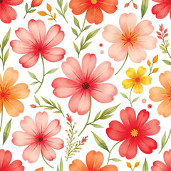 seamless background with flowers