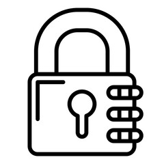 Number Padlock Icon