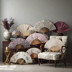 Nostalgic Elegance: A Collection of Exquisite Vintage Fans