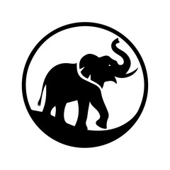 silhouette of elephant