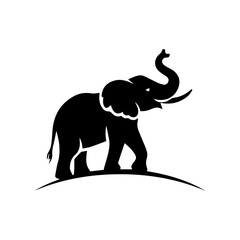 elephant silhouette vector illustration
