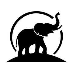 silhouette of elephant with heart
