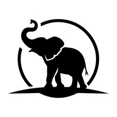 elephant silhouette vector