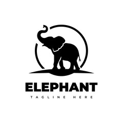 black and white elephant