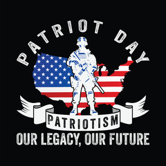 Naklejka premium Patriotism Our Legacy, Our Future Graphic t-shirt Design