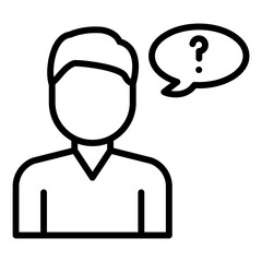 Obraz premium Doubt Icon