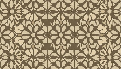 Fototapeta premium Intricate, repeating Art Deco-inspired geometric pattern in muted tones, download, stylish