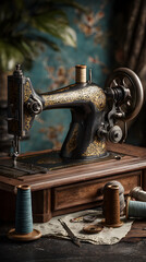 Vintage Sewing Machine: Timeless Elegance and Historic Craftsmanship in Textile Arts